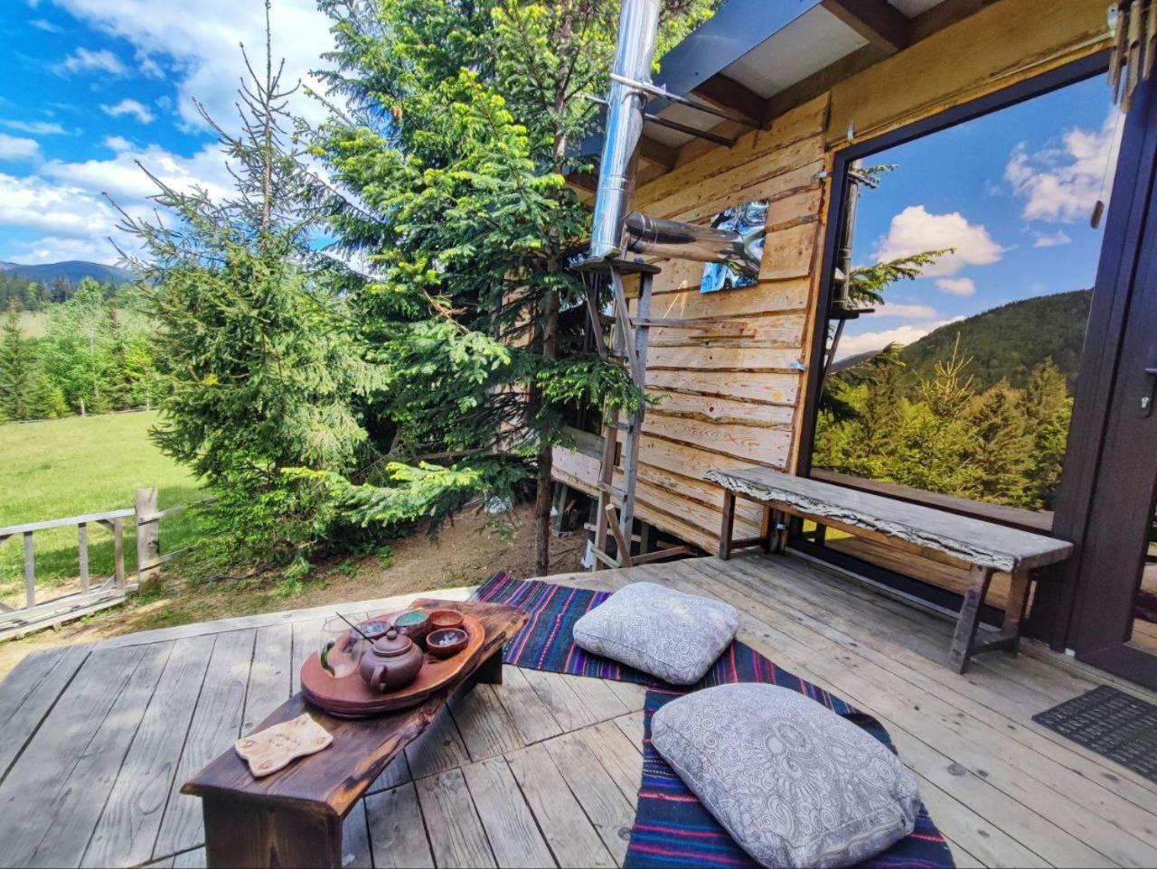 Eco Glamping - Carpathians. Retreat Hub Dzin Space เวอร์คอฟเวอนา ภายนอก รูปภาพ